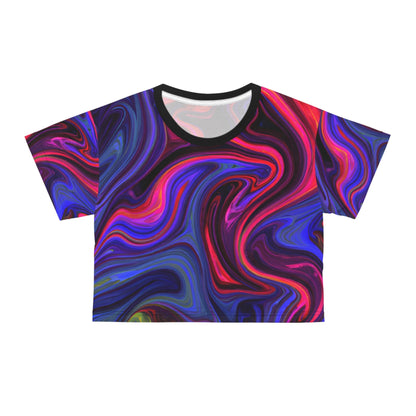 Crop Top Tees - Violet Depths Crop Top Tee - Acid Daddy