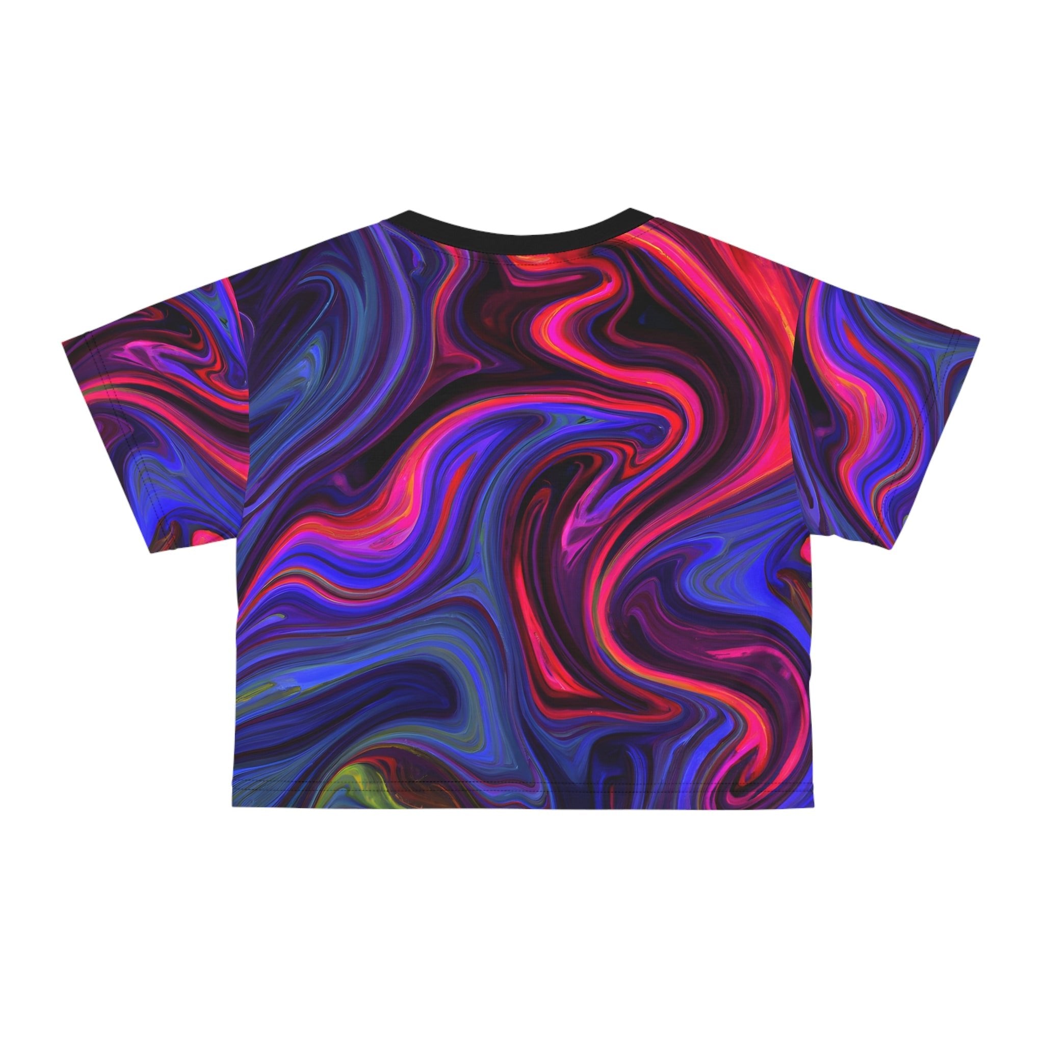 Crop Top Tees - Violet Depths Crop Top Tee - Acid Daddy