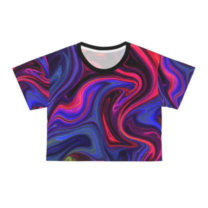 Crop Top Tees - Violet Depths Crop Top Tee - Acid Daddy