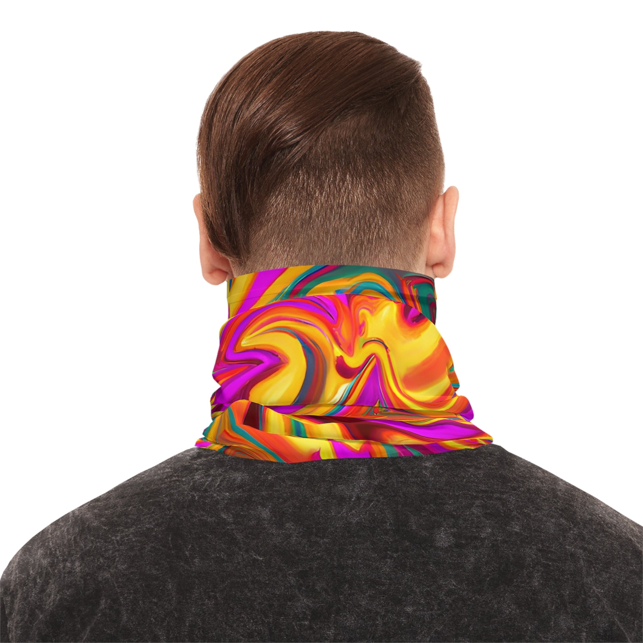 Gaiters - Daisy Carnival Art Lightweight Neck Gaiter - Acid Daddy