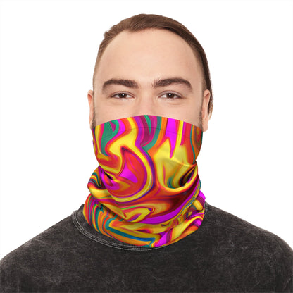 Gaiters - Daisy Carnival Art Lightweight Neck Gaiter - Acid Daddy