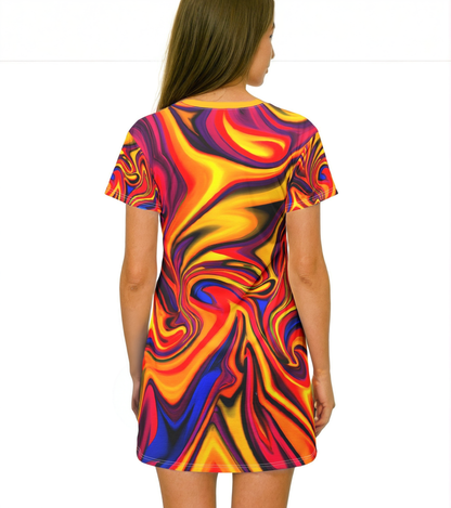 Festival Dresses - Fruity Fun Banter T - Shirt Dress - Acid Daddy