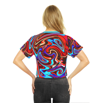 Crop Top Tees - Women's Fantastical Crop Top Tee - Acid Daddy