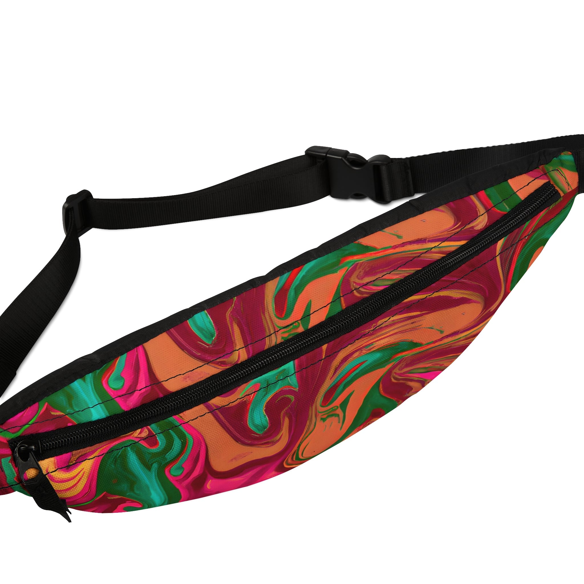 Fanny Packs - Electric Red Forest Festival Fanny Pack Festival (Medium) - Acid Daddy