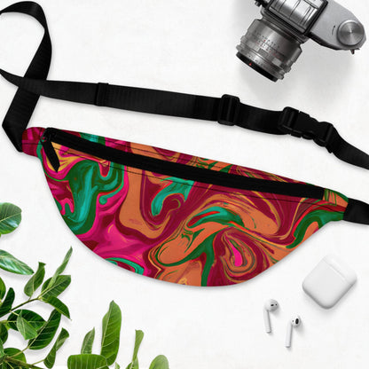 Fanny Packs - Electric Red Forest Festival Fanny Pack Festival (Medium) - Acid Daddy