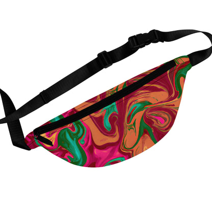 Fanny Packs - Electric Red Forest Festival Fanny Pack Festival (Medium) - Acid Daddy