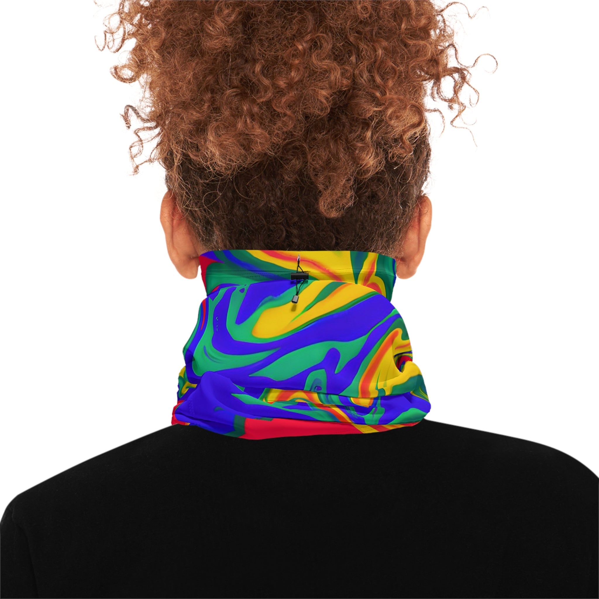 Gaiters - Electric Retro Fire Winter Neck Gaiter - Acid Daddy