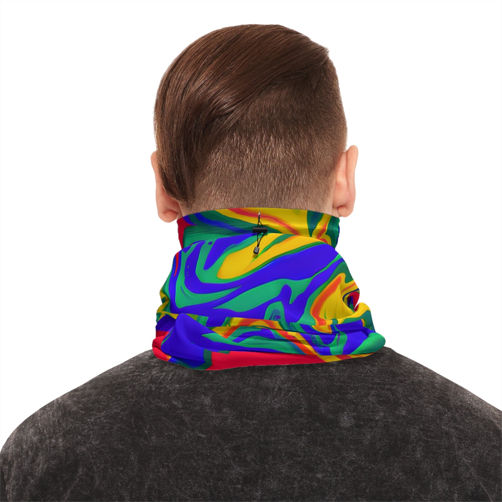 Gaiters - Electric Retro Fire Winter Neck Gaiter - Acid Daddy