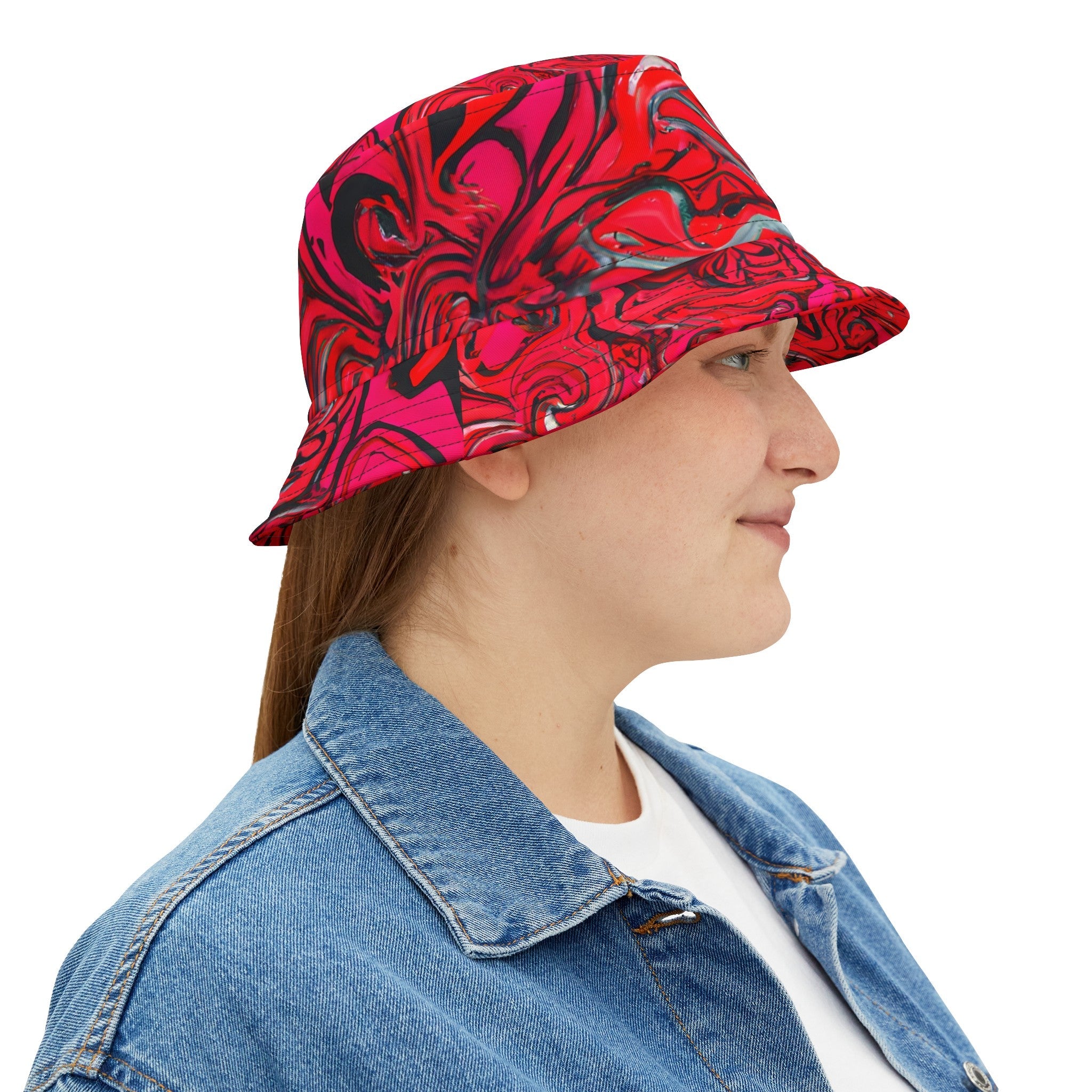 Hats - Fest - Lover's Pink Trip Bucket Hat - Acid Daddy