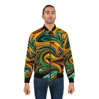 All Over Prints - Mens Metamorphic Bomber Jacket - Acid Daddy