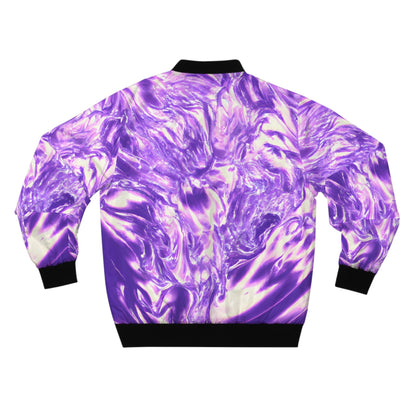 All Over Prints - Men's Vaporous Lavender Mist Bomber Jacket - Acid Daddy