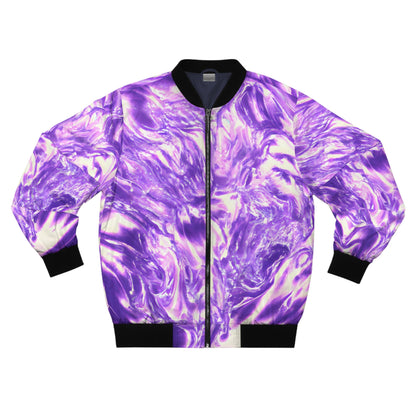 All Over Prints - Men's Vaporous Lavender Mist Bomber Jacket - Acid Daddy