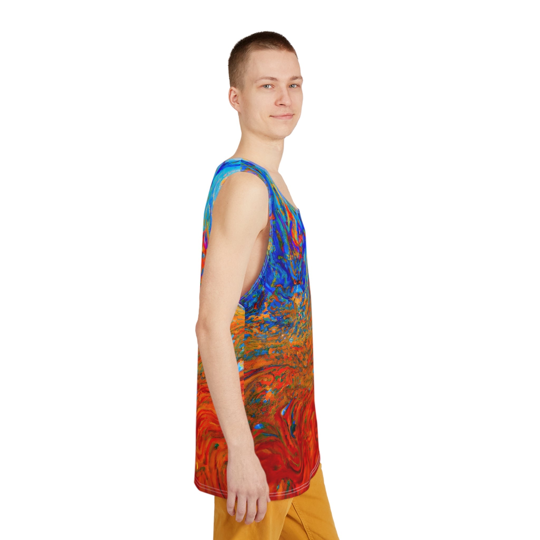 All Over Prints - Metamorphic Blue Tank Top - Acid Daddy