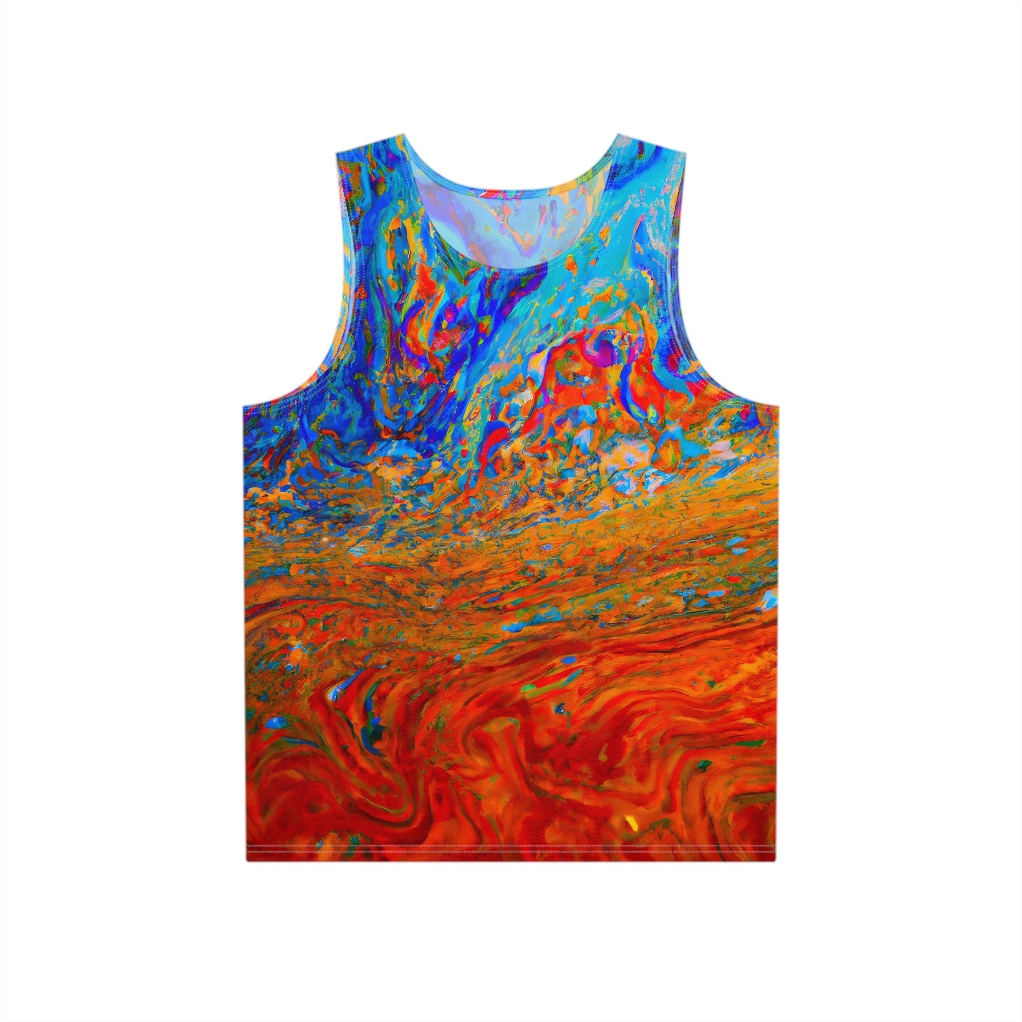 All Over Prints - Metamorphic Blue Tank Top - Acid Daddy