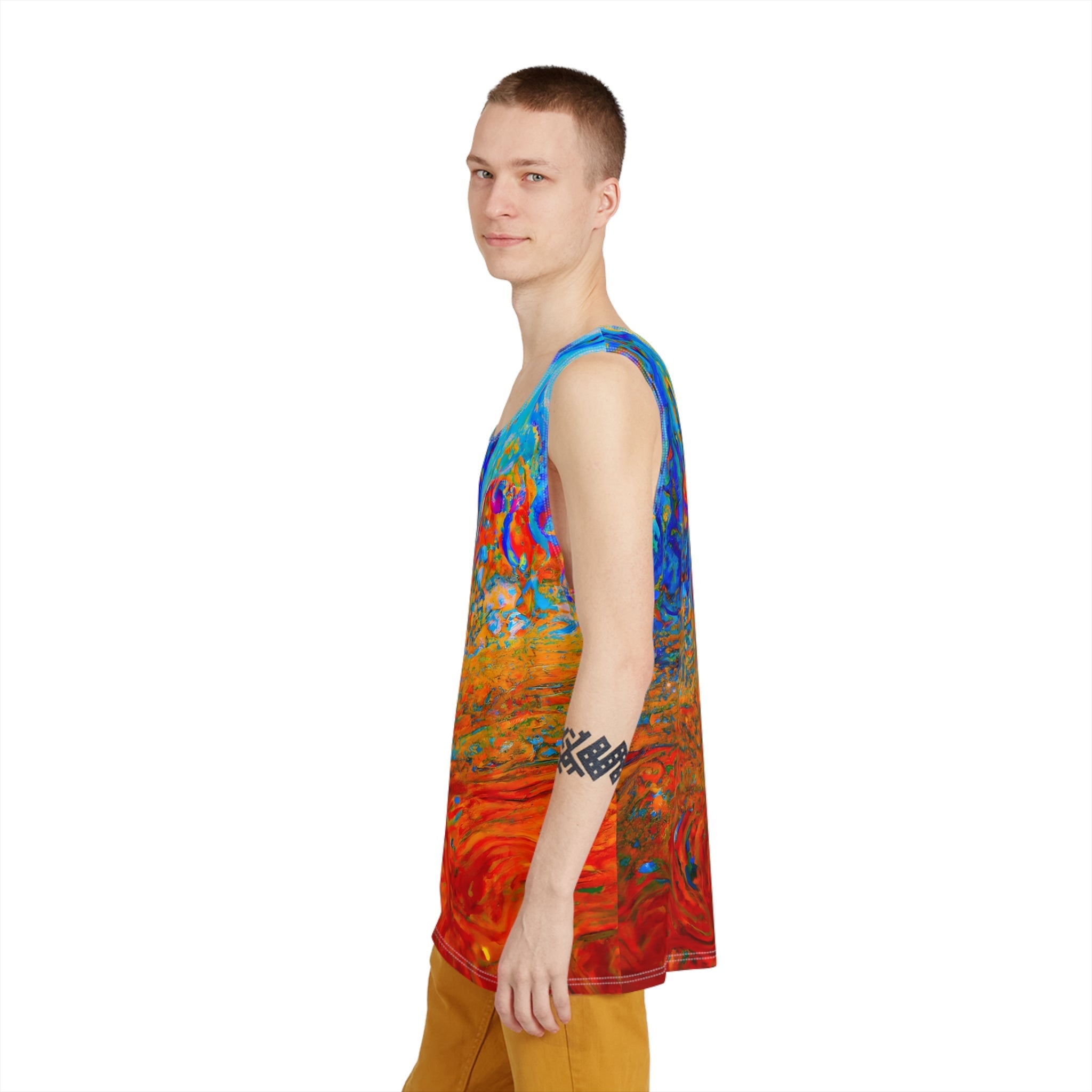 All Over Prints - Metamorphic Blue Tank Top - Acid Daddy