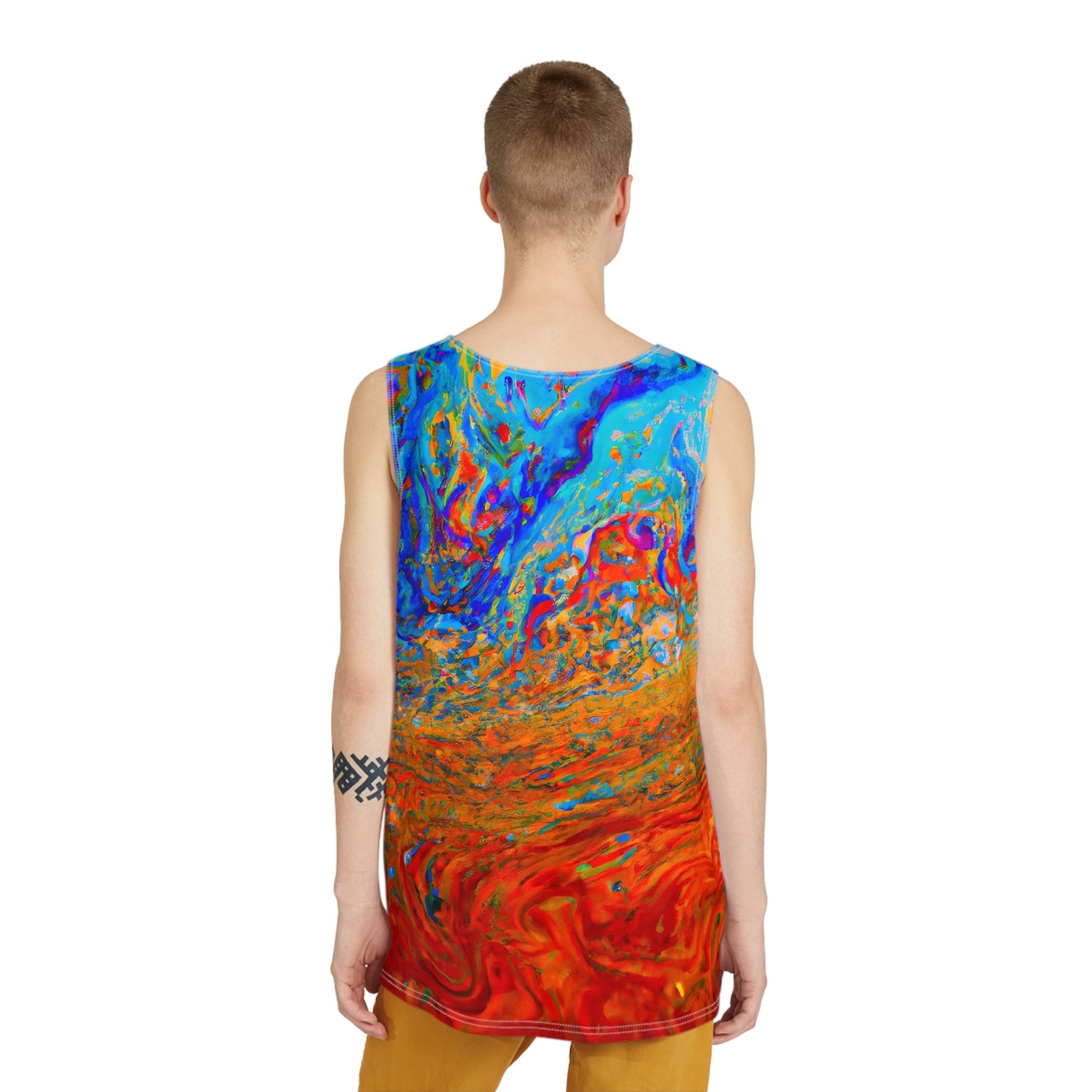 All Over Prints - Metamorphic Blue Tank Top - Acid Daddy