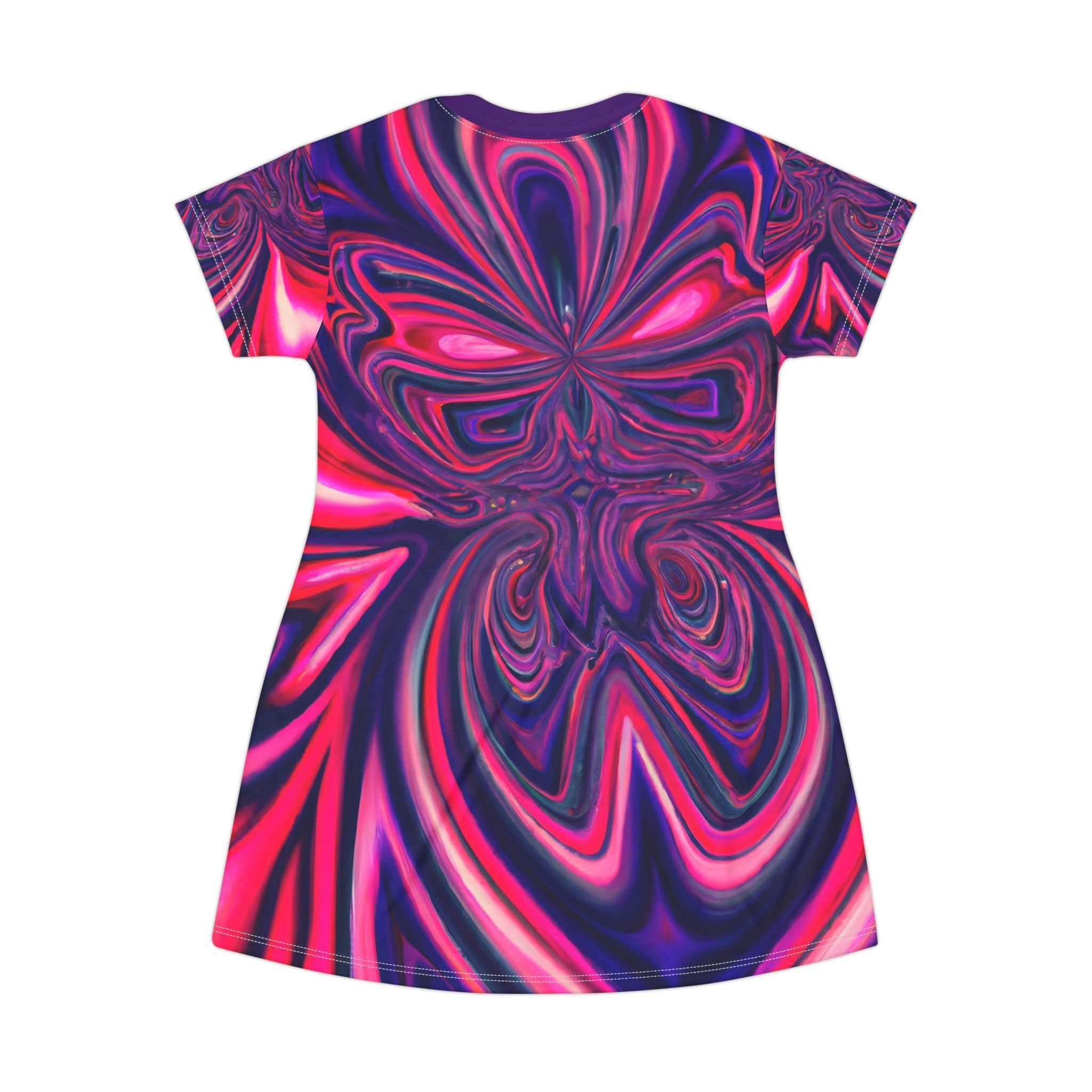 Festival Dresses - Pink Alien T - Shirt Dress - Acid Daddy