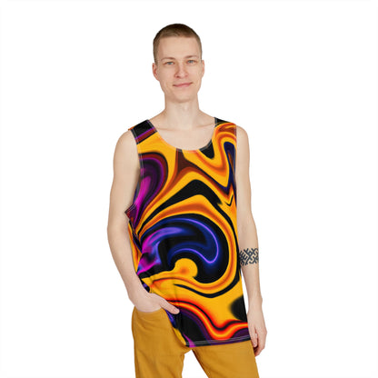 All Over Prints - Pulsating Orange Tank Top - Acid Daddy