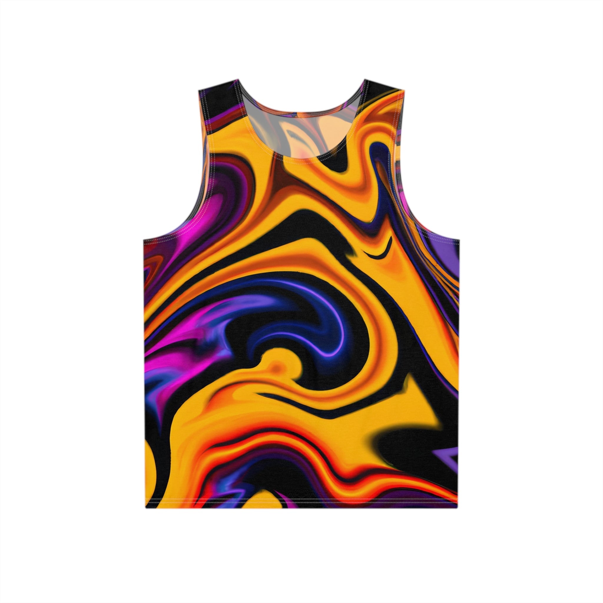 All Over Prints - Pulsating Orange Tank Top - Acid Daddy