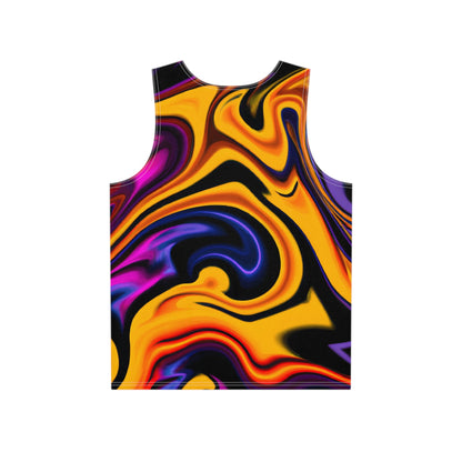 All Over Prints - Pulsating Orange Tank Top - Acid Daddy