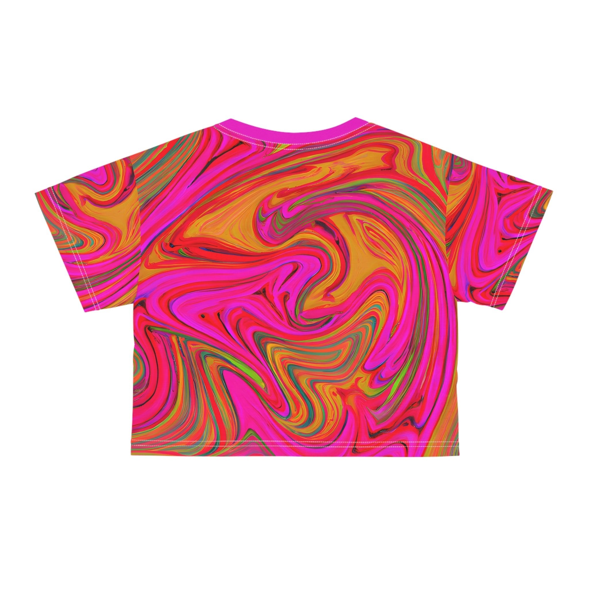 All Over Prints - Women's Chroma Crop Top Tee - Acid Daddy