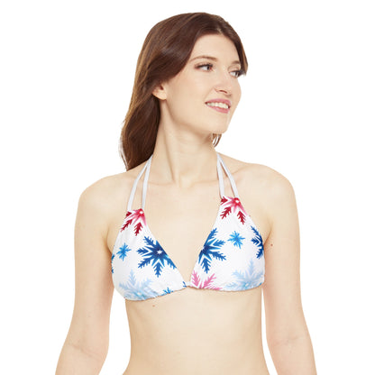 All Over Prints - Women's Colorado Snowflakes Strappy Bikini - Acid Daddy