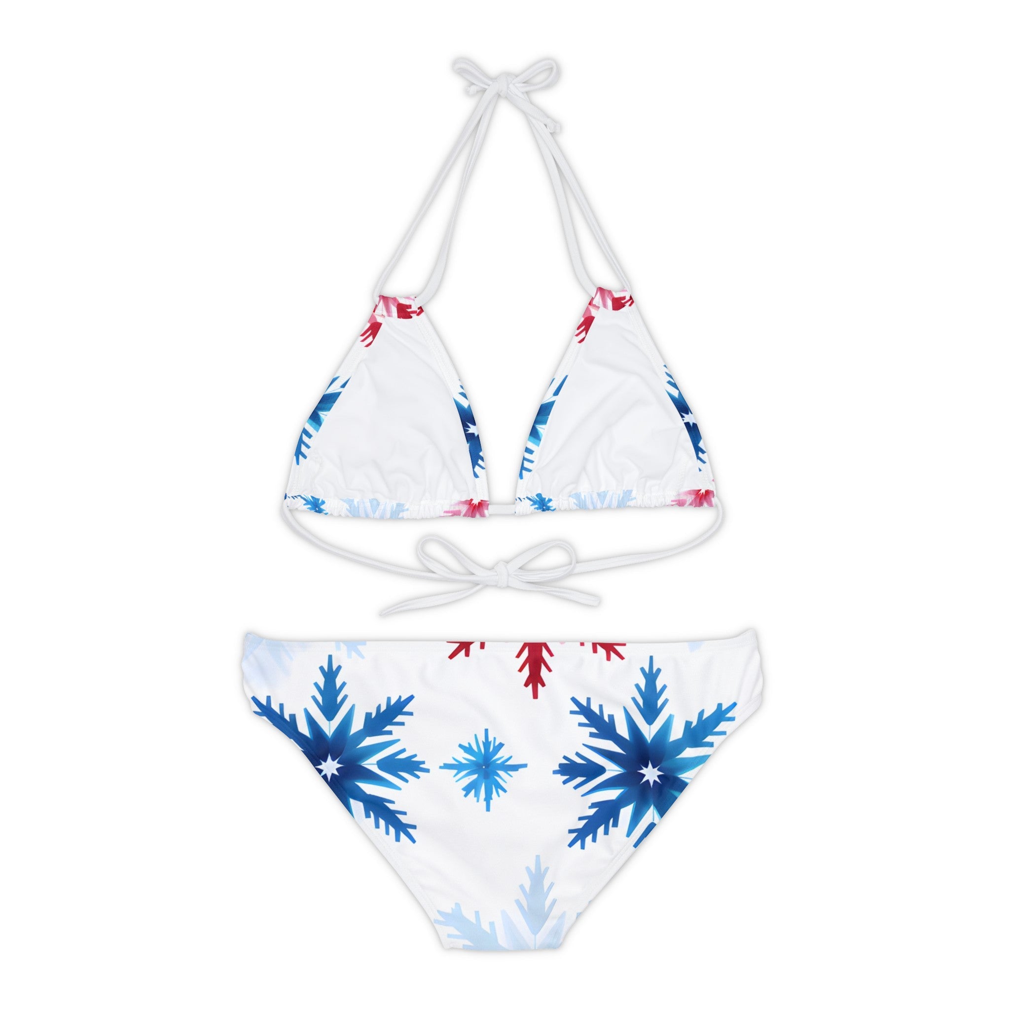 All Over Prints - Women's Colorado Snowflakes Strappy Bikini - Acid Daddy