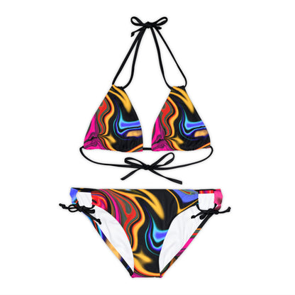 All Over Prints - Women's Entanglement Strappy Bikini - Acid Daddy