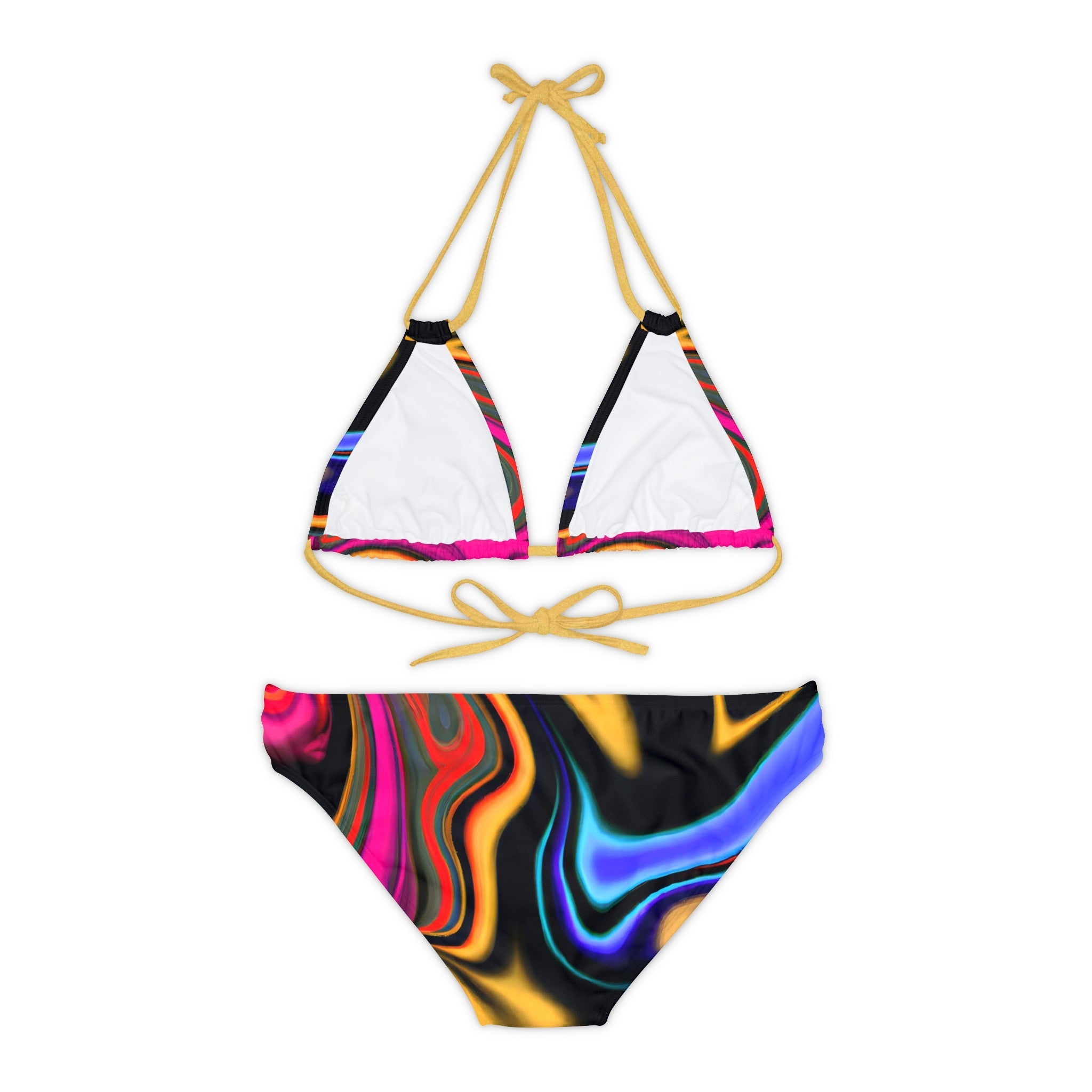 All Over Prints - Women's Entanglement Strappy Bikini - Acid Daddy