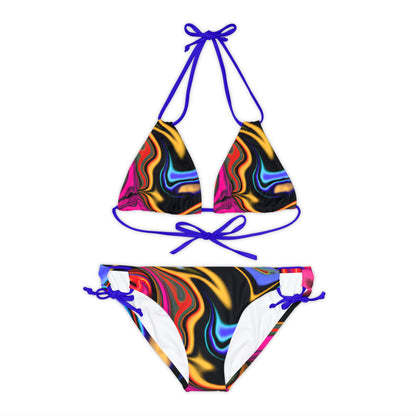 All Over Prints - Women's Entanglement Strappy Bikini - Acid Daddy