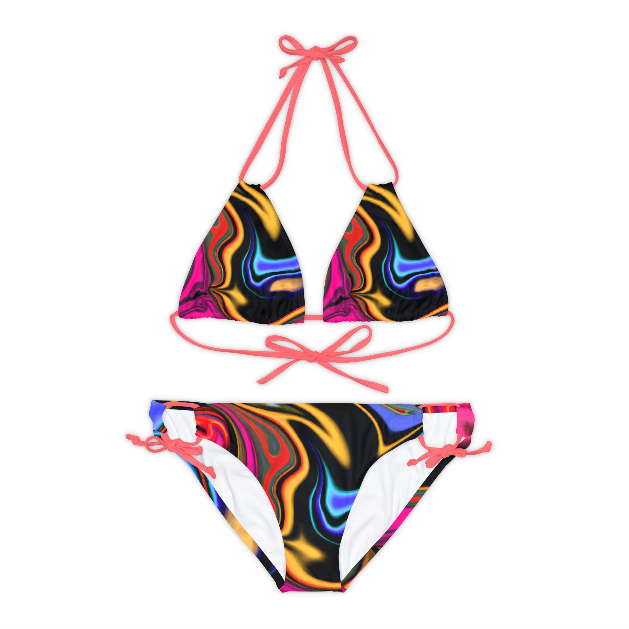 All Over Prints - Women's Entanglement Strappy Bikini - Acid Daddy