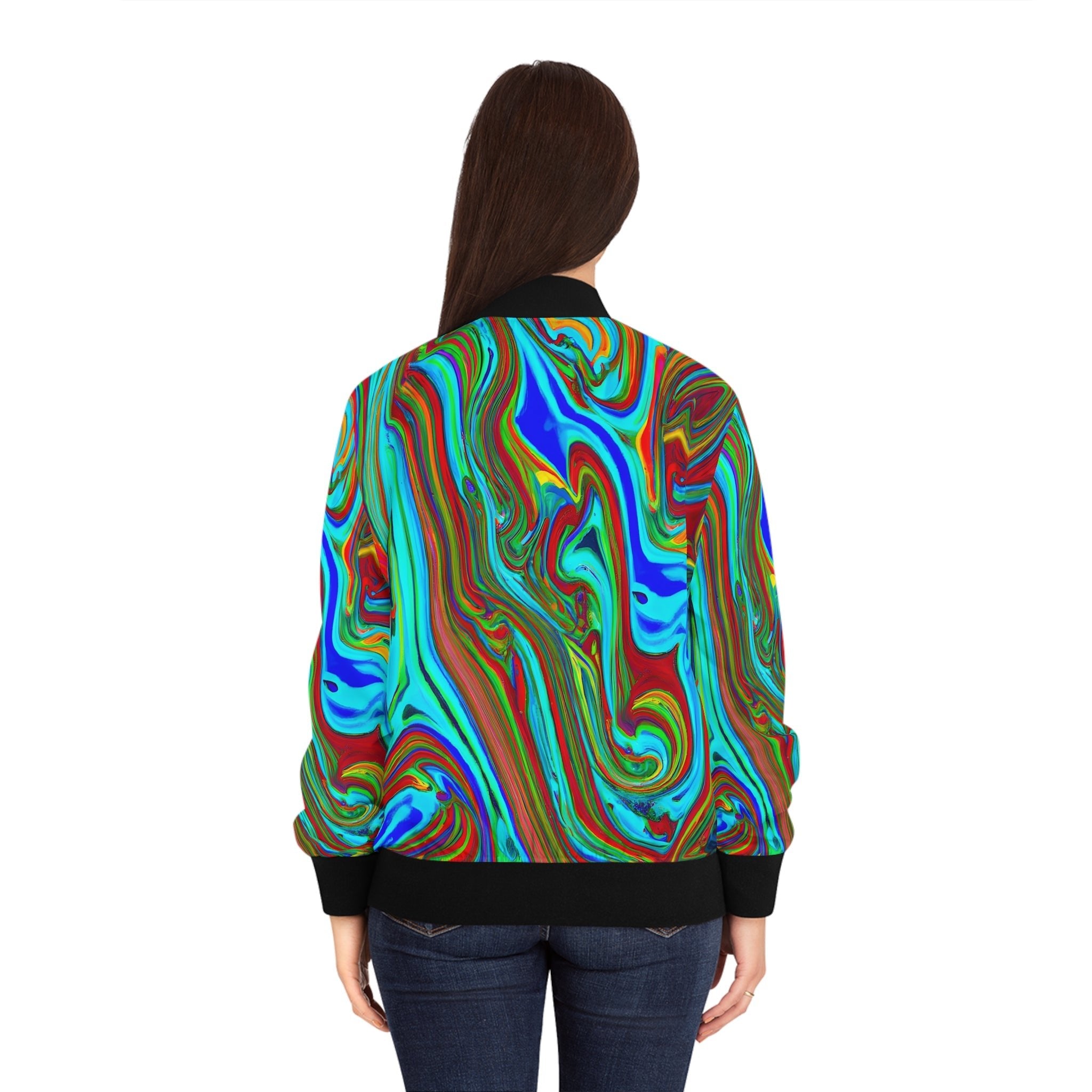 All Over Prints - Women's Euphoric Bomber Jacket - Acid Daddy