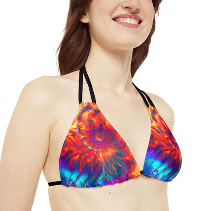 All Over Prints - Women's Fibonacci 2.0 Strappy Bikini - Acid Daddy