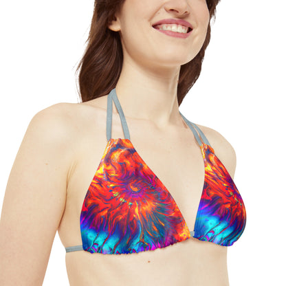 All Over Prints - Women's Fibonacci 2.0 Strappy Bikini - Acid Daddy