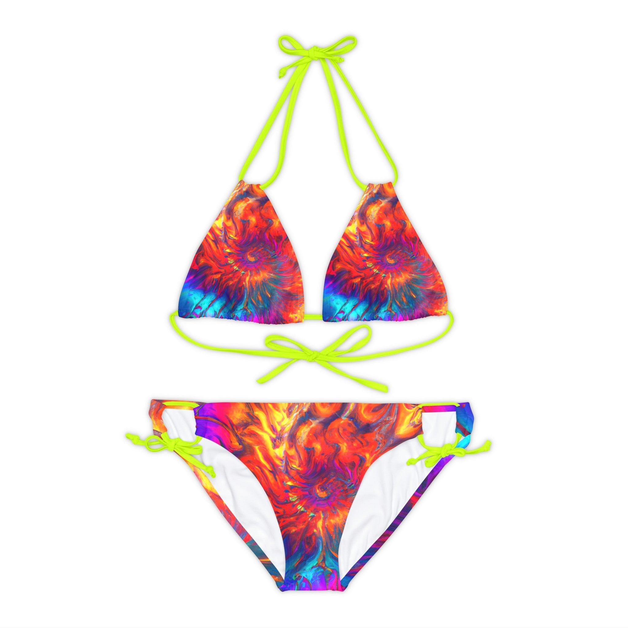 All Over Prints - Women's Fibonacci 2.0 Strappy Bikini - Acid Daddy