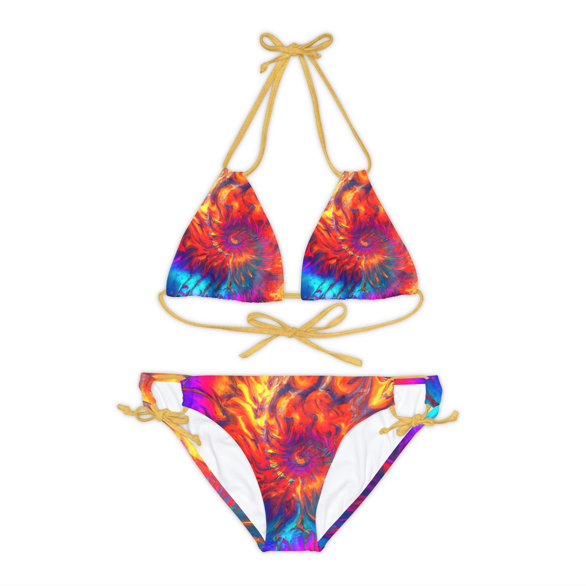 All Over Prints - Women's Fibonacci 2.0 Strappy Bikini - Acid Daddy