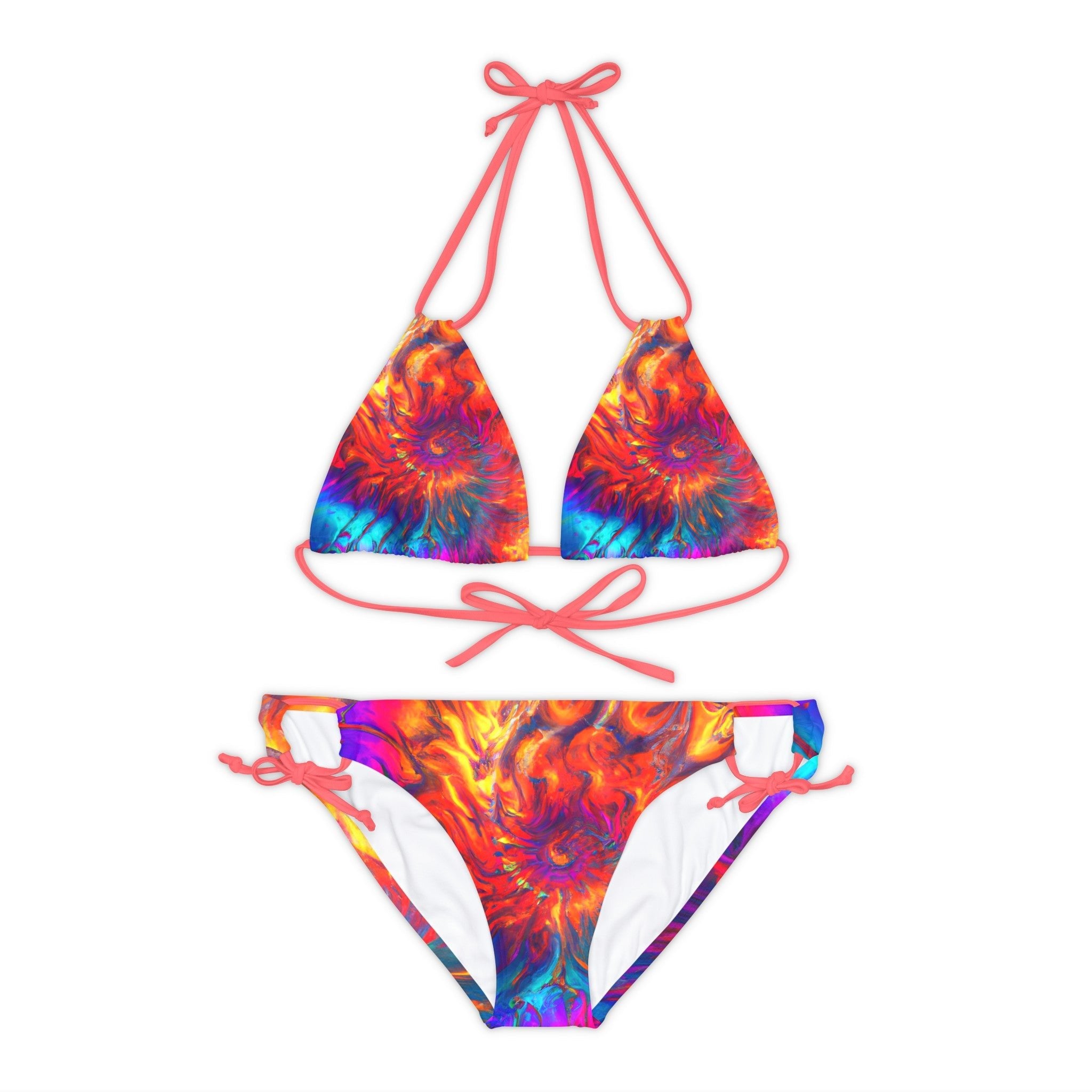 All Over Prints - Women's Fibonacci 2.0 Strappy Bikini - Acid Daddy