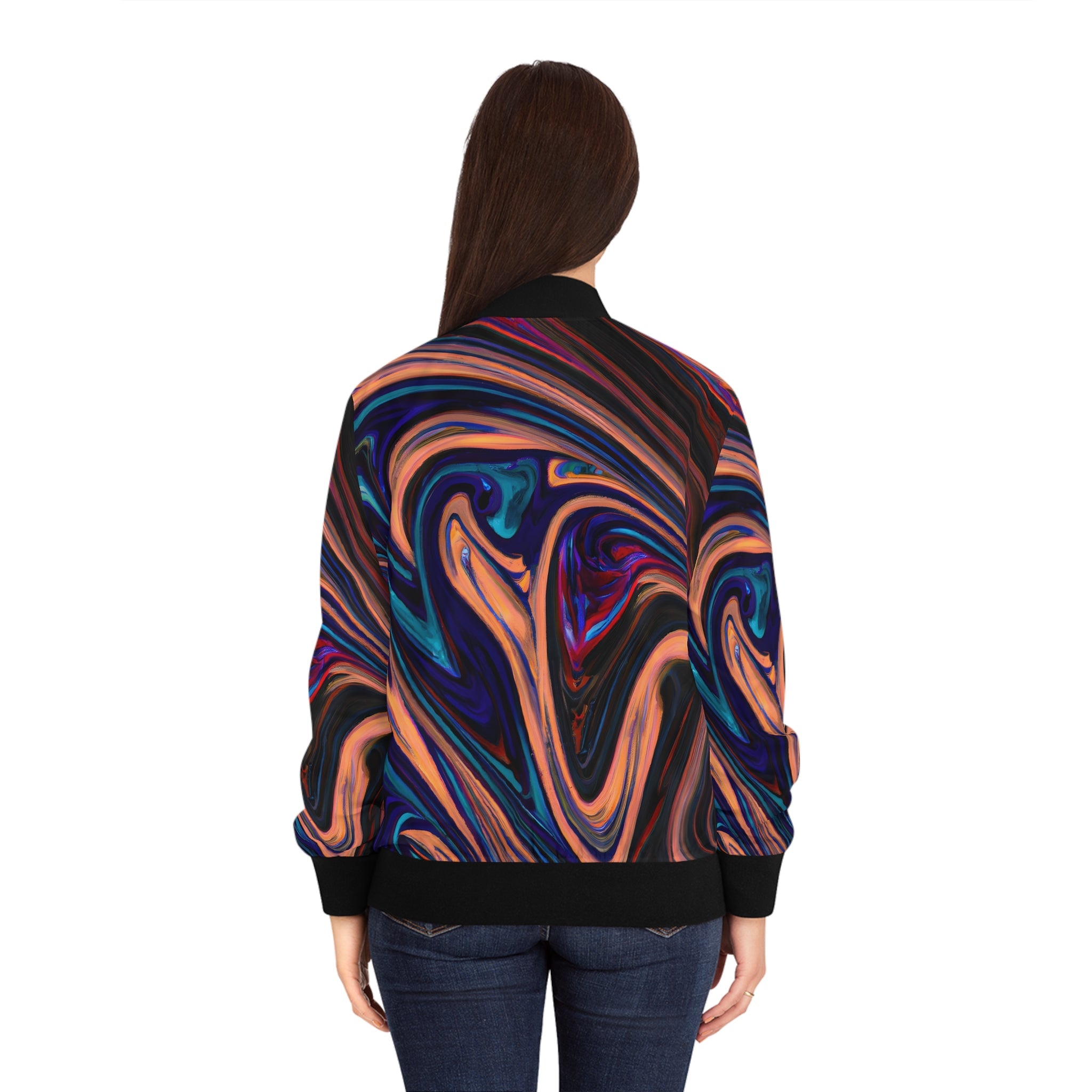 All Over Prints - Women's Flux Bomber Jacket - Acid Daddy