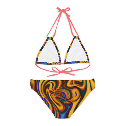 All Over Prints - Women's Gilded Enchantress Strappy Bikini - Acid Daddy