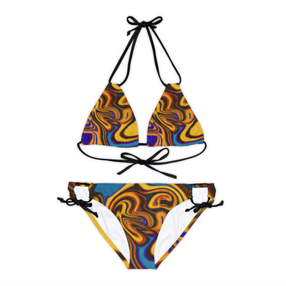 All Over Prints - Women's Gilded Enchantress Strappy Bikini - Acid Daddy