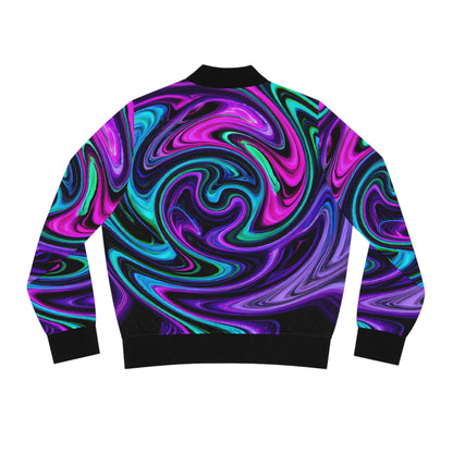 All Over Prints - Women's Glow Up Bomber Jacket - Acid Daddy