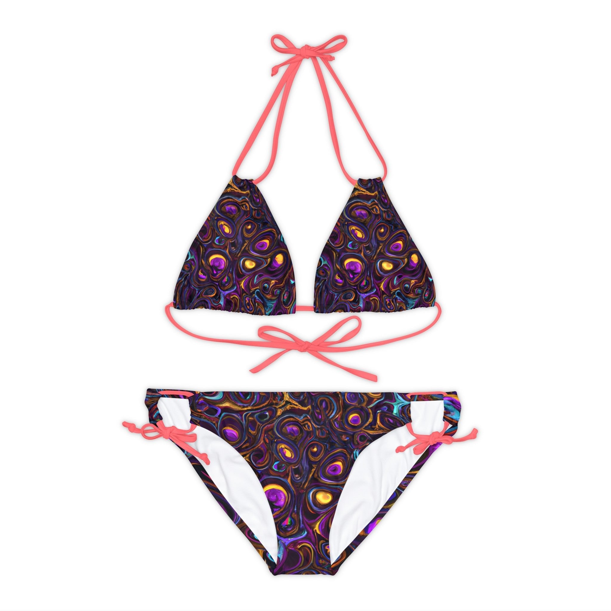 All Over Prints - Women's Heady Strappy Bikini - Acid Daddy