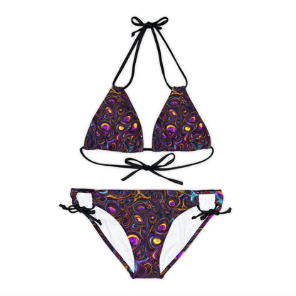 All Over Prints - Women's Heady Strappy Bikini - Acid Daddy