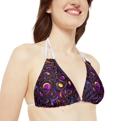 All Over Prints - Women's Heady Strappy Bikini - Acid Daddy