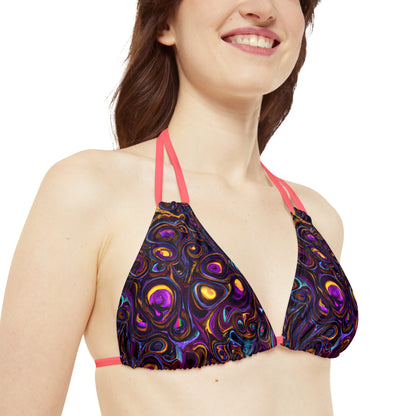 All Over Prints - Women's Heady Strappy Bikini - Acid Daddy