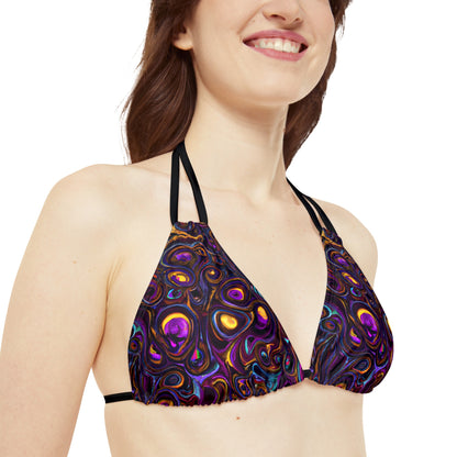 All Over Prints - Women's Heady Strappy Bikini - Acid Daddy