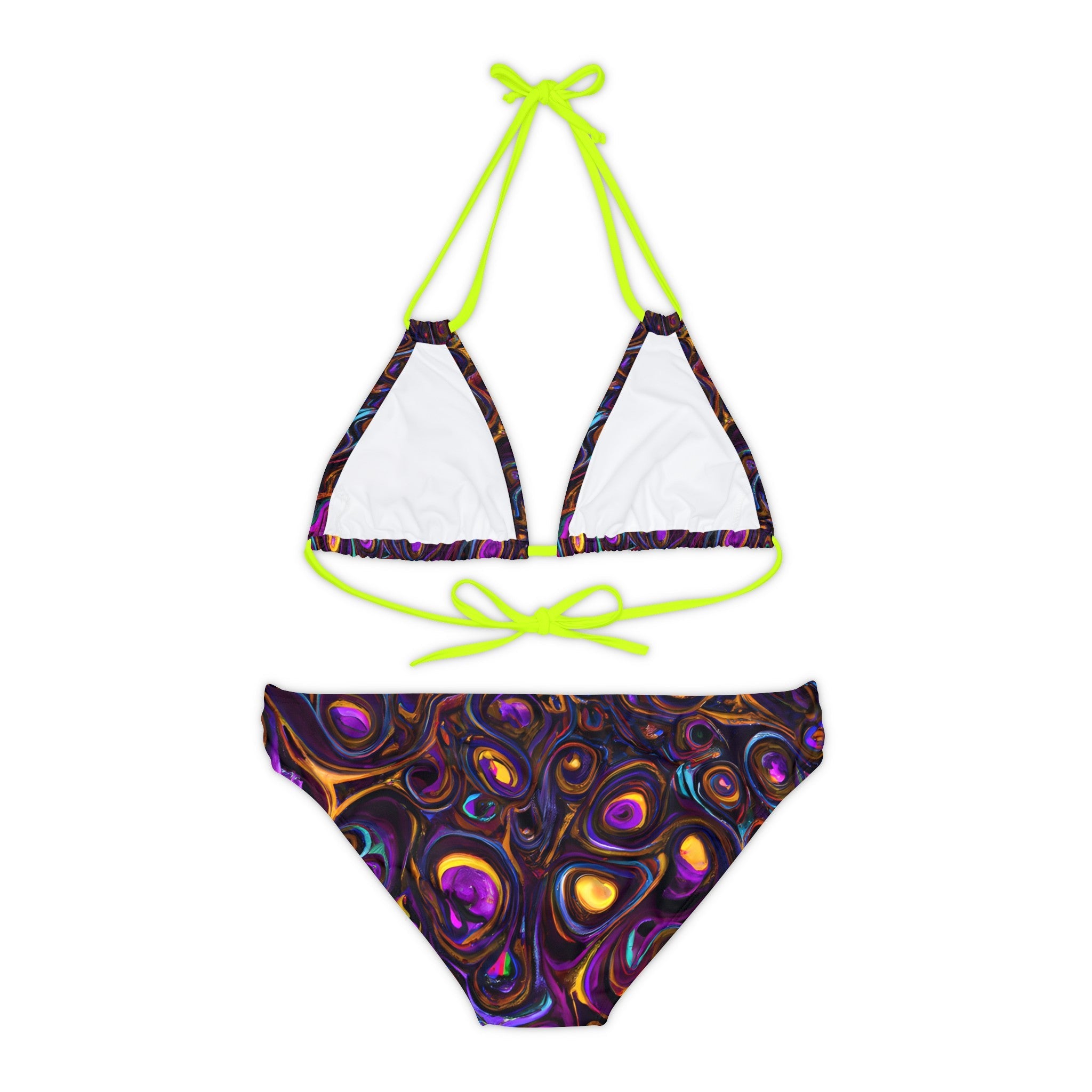 All Over Prints - Women's Heady Strappy Bikini - Acid Daddy