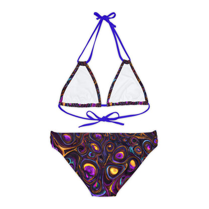 All Over Prints - Women's Heady Strappy Bikini - Acid Daddy