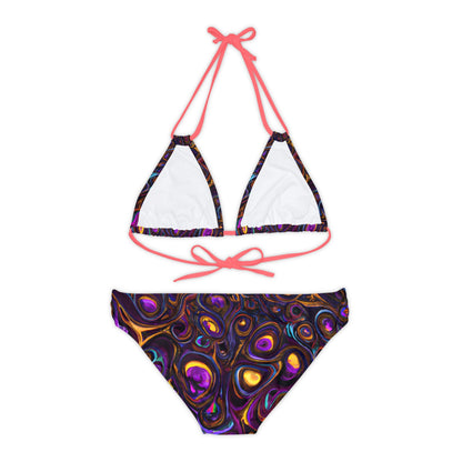 All Over Prints - Women's Heady Strappy Bikini - Acid Daddy