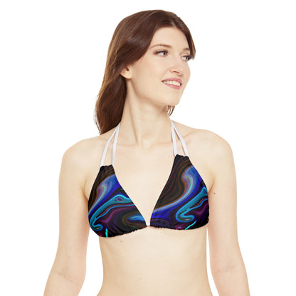 All Over Prints - Women's Midnight Aura Strappy Bikini Set - Acid Daddy